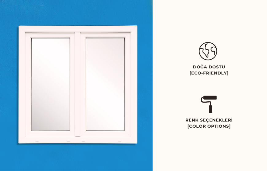 Çift Açılım PVC Pencereler